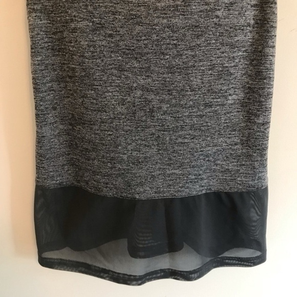 NEW NWT TLF Apparel Vitality Mesh Layered Tank Top - Size S - Heather Grey/Black - Picture 5 of 9